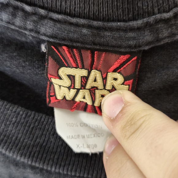 Vintage 90s Star Wars Yoda T Shirt Youth XL Jedi Master Movie Promo Double-Sided - Picture 6 of 6